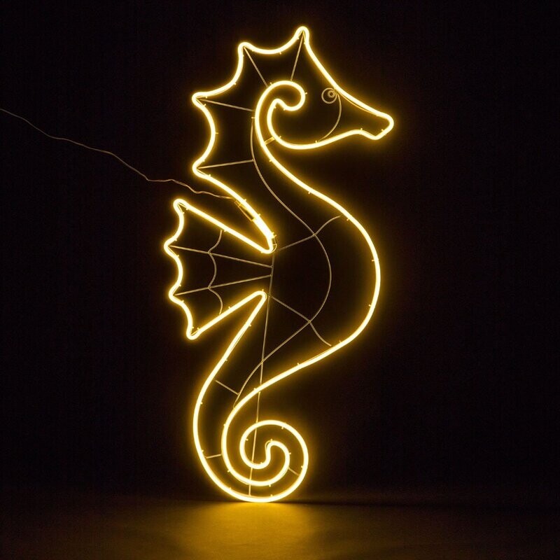 Hippocampe blanc 114 cm