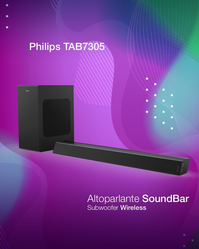 PHILIPS SOUNDBAR WIRELESS TAB7305 PHILIPS SOUNDBAR WIRELESS TAB7305