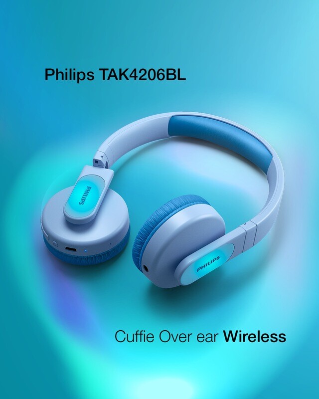 PHILIPS CUFFIE WIRELESS OVER EAR TAK4206BL