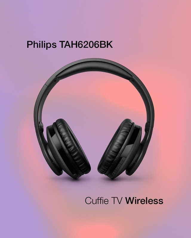 PHILIPS CUFFIE TV WIRELESS TAH6206BK PHILIPS CUFFIE TV WIRELESS TAH6206BK