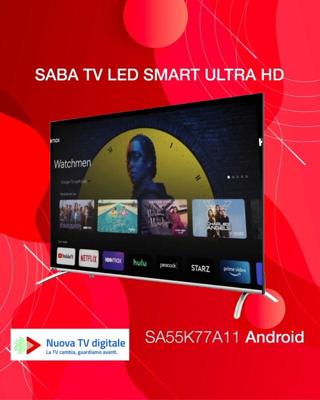 SABA 55'' TV ULTRA HD 4K ANDROID SMART SA55K77A11