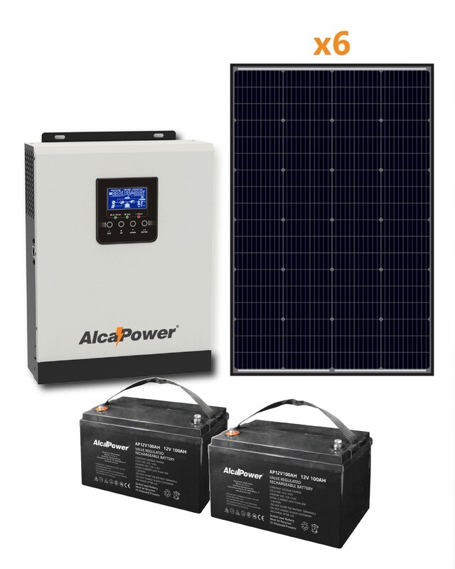 KIT FOTOVOLTAICO OFF-GRID Ibrido 2400W KIT FOTOVOLTAICO OFF-GRID Ibrido 2400W