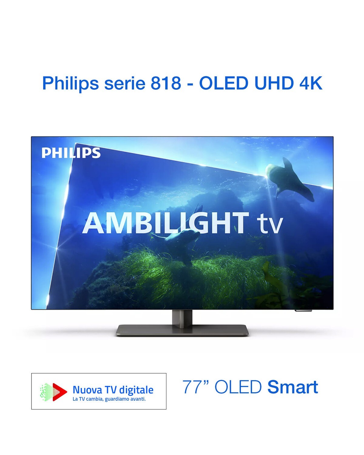 TV OLED 77" 77OLED818/12 Ambilight ULTRA HD 4K