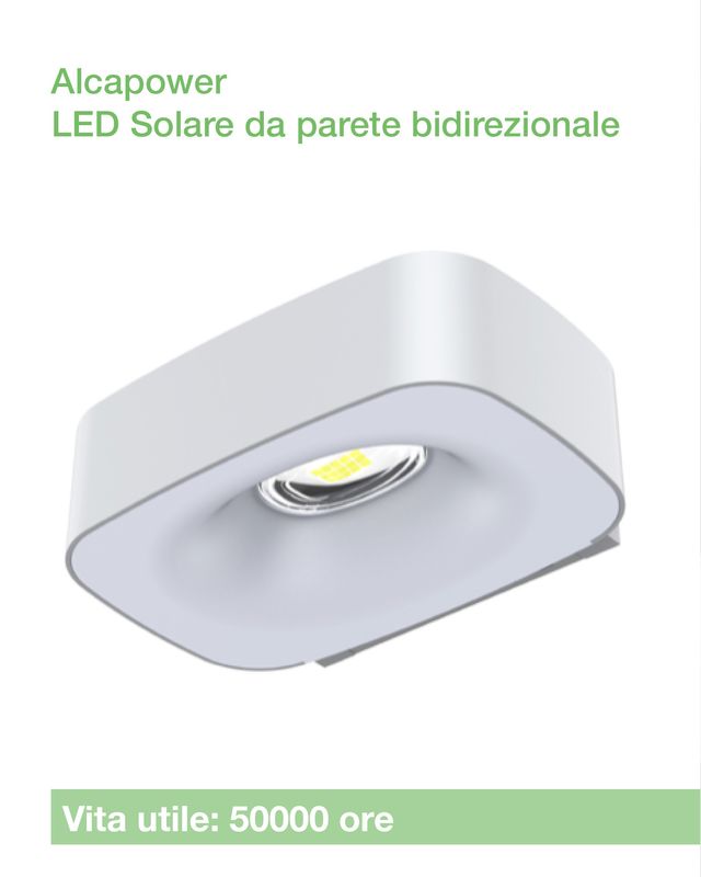 Lampada Solare da Parete Alcapower SWL18 | 1000 lm, PIR, Crepuscolare