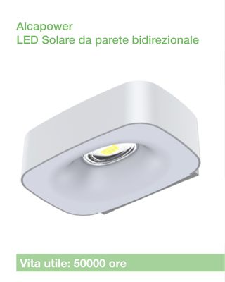 Lampada Solare da Parete Alcapower SWL18 | 1000 lm, PIR, Crepuscolare Lampada Solare da Parete Alcapower SWL18 | 1000 lm, PIR, Crepuscolare