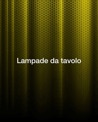 Lampade da tavolo