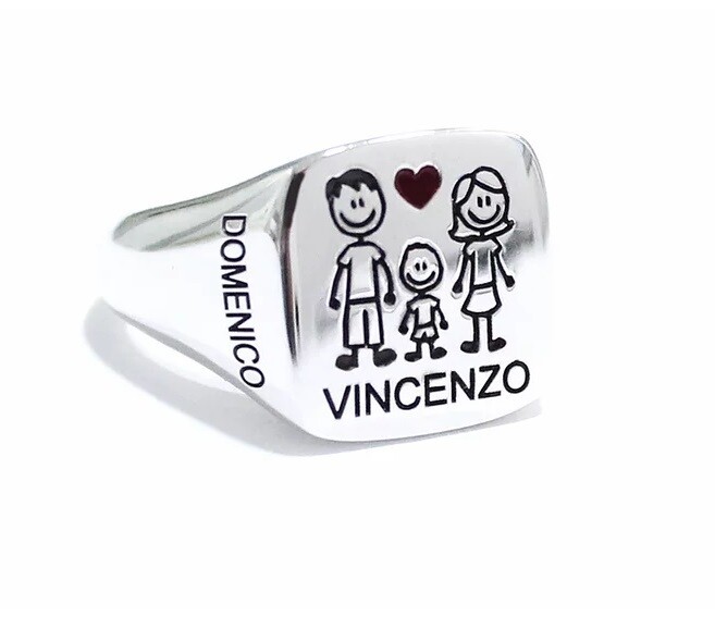 Anello Family Chevalier in Argento 925