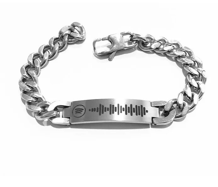 Bracciale Spotify in Acciaio