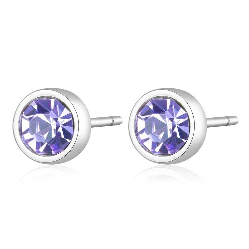 S’Agapõ Orecchini CLICK Cristalli Viola