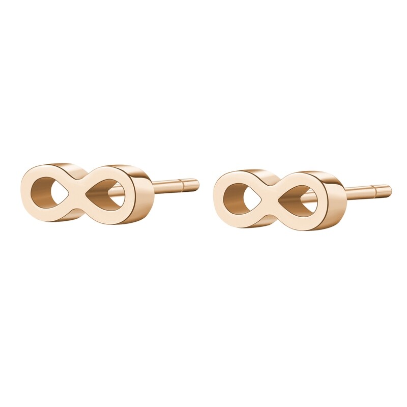 S’Agapõ Orecchini CLICK Infinito PVD Oro Rosa