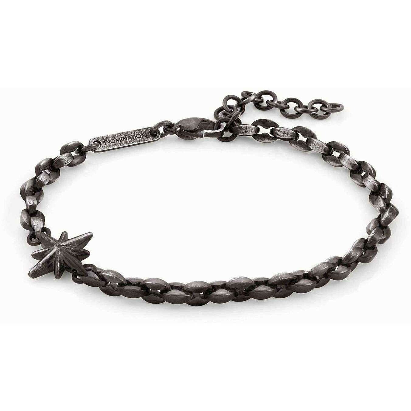 NominatioN Bracciale &quot;Rosa dei Venti&quot; PVD Nero