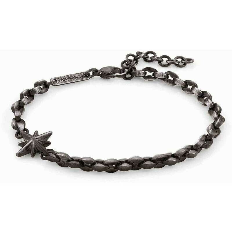 NominatioN Bracciale &quot;Rosa dei Venti&quot; PVD Nero