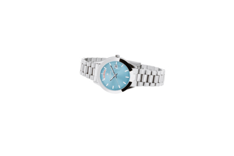 Hoops Orologio Luxury Day Date Licht Blue