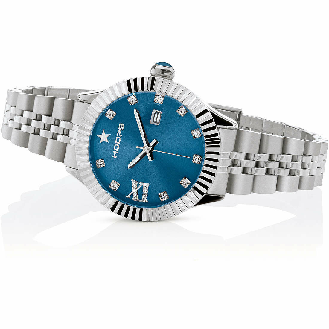 Hoops Orologio New Luxury Diamond Blue