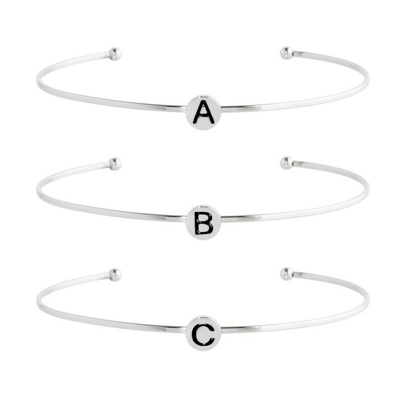 Marlù Bracciale Rigido con lettera smaltata