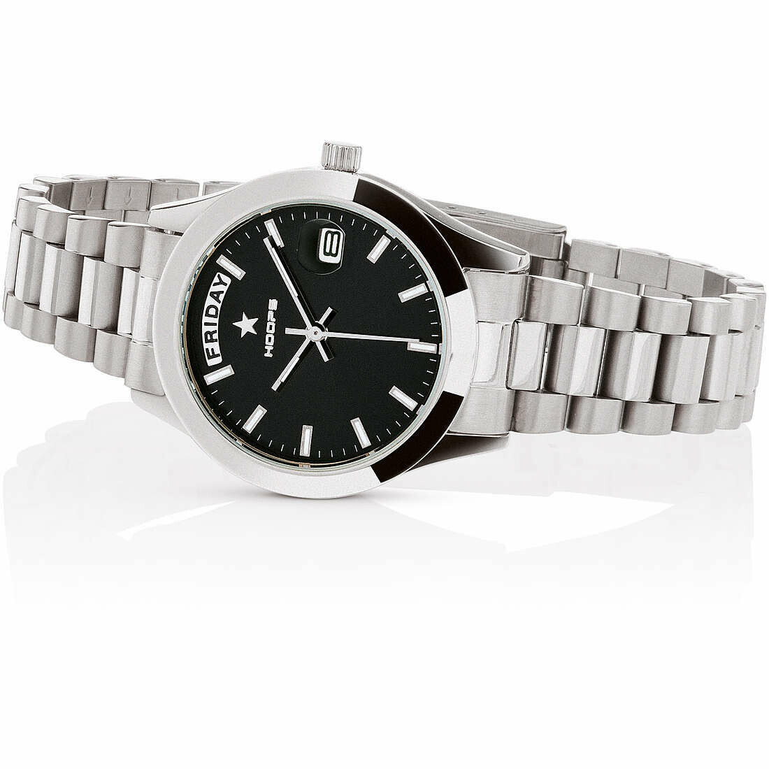 Hoops Orologio Luxury Day Time Diamond Black