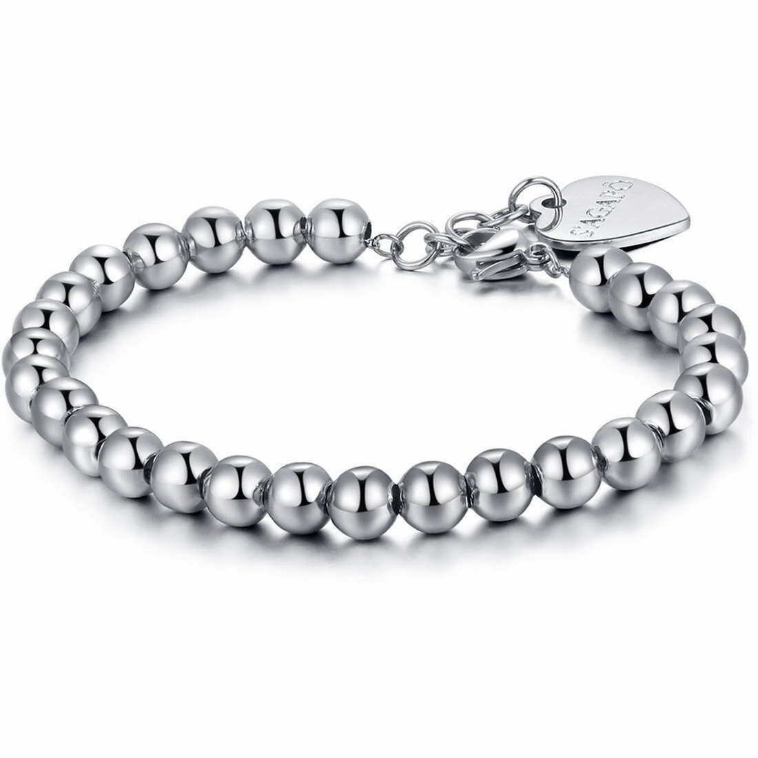 S’Agapõ Bracciale Happy Base Sfere Silver