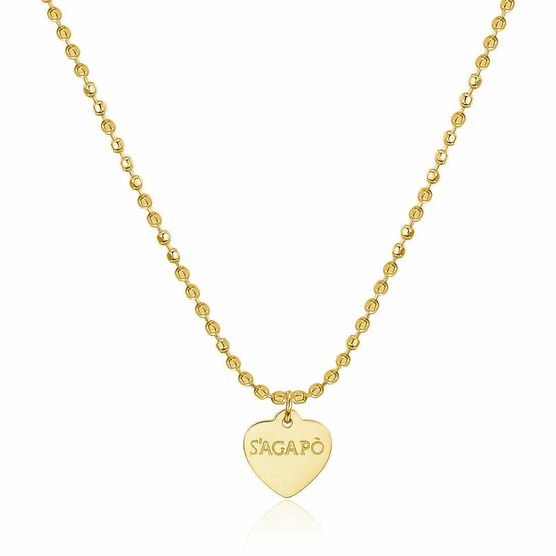 S’Agapõ Collana Happy Cuore Gold