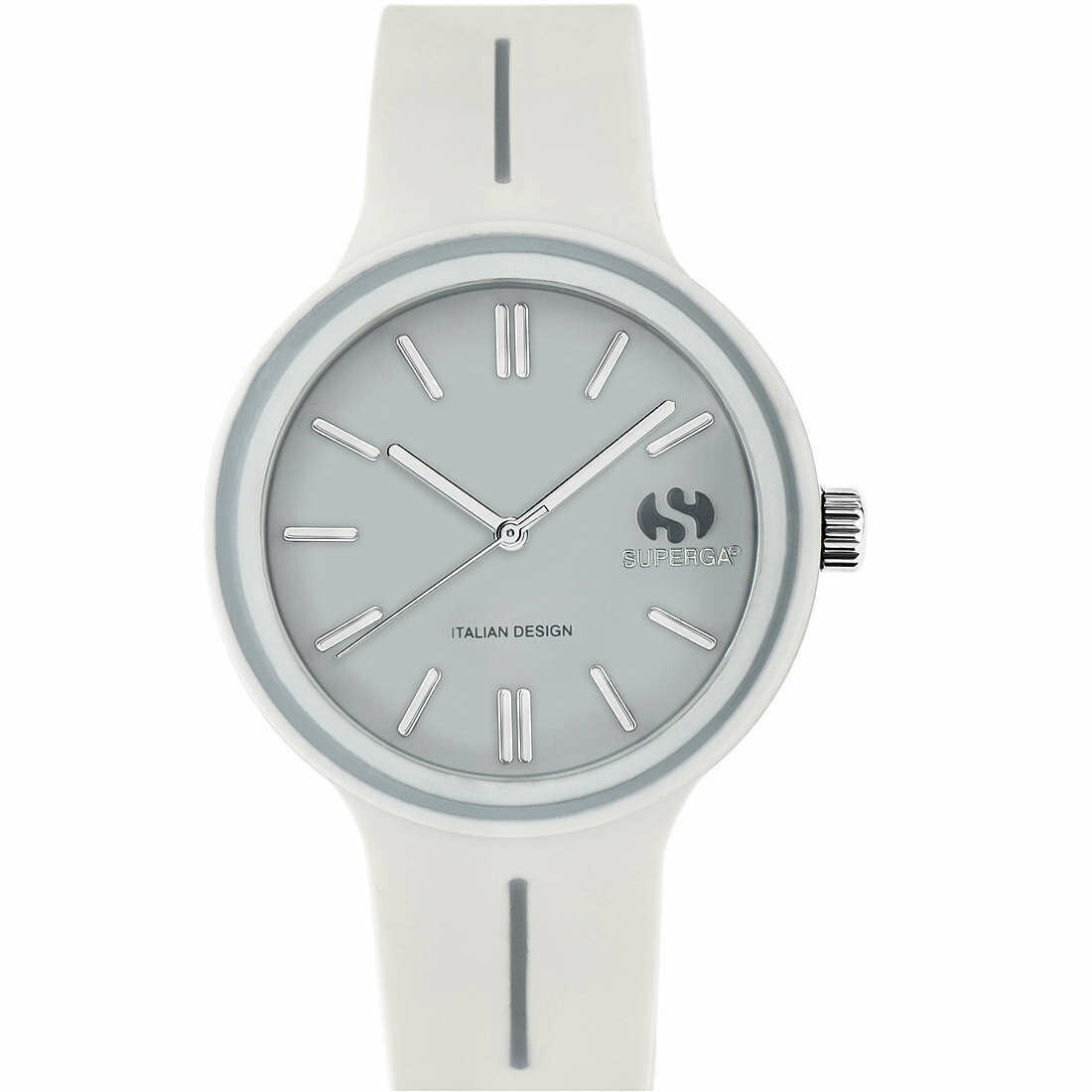 Superga Orologio Medio Bianco Argento