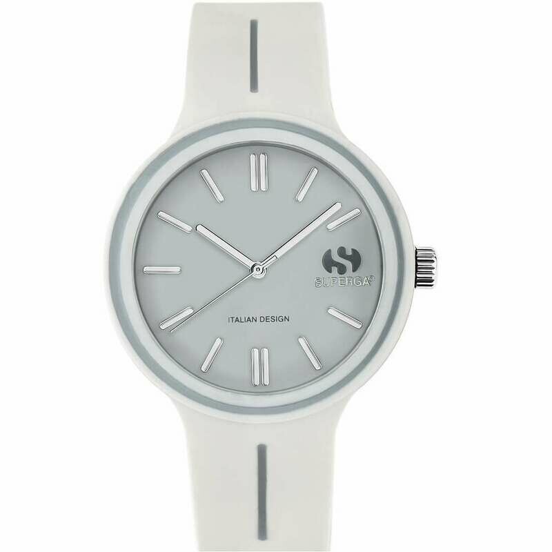 Superga Orologio Medio Bianco Argento