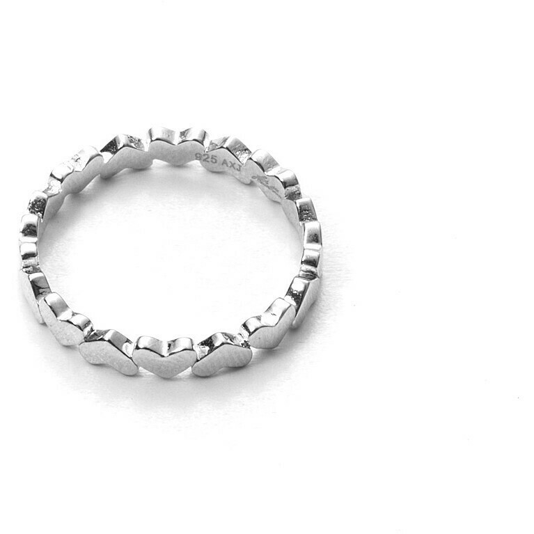 Cesare Paciotti 4Us Anello Argento Cuori
