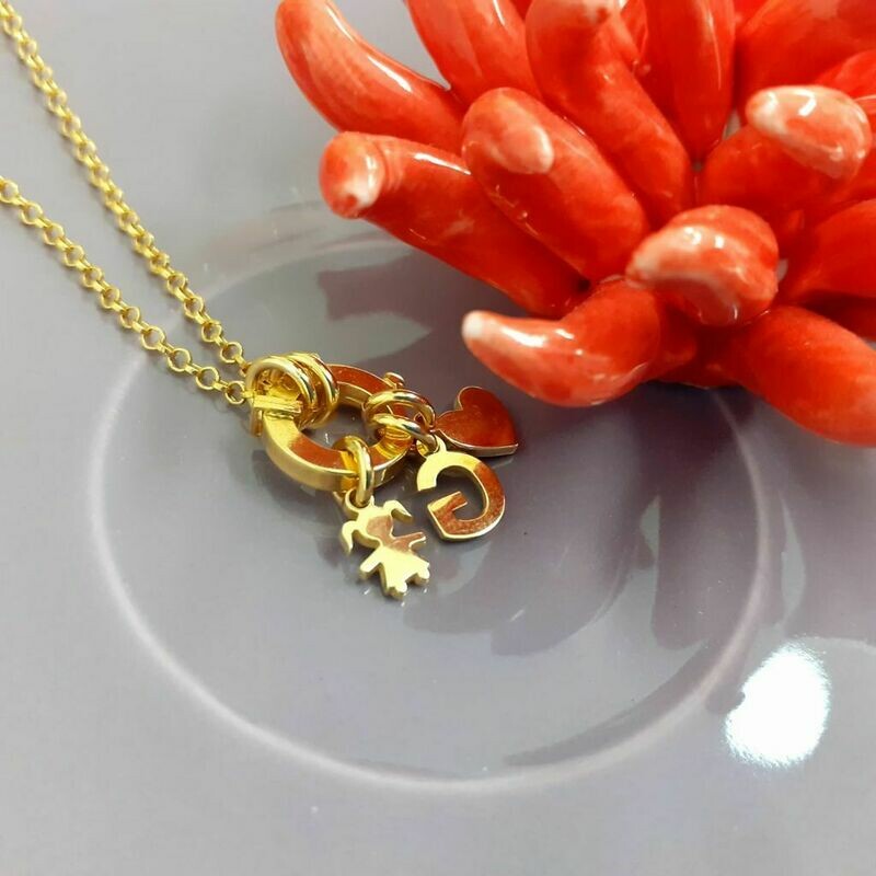 Collana Argento PVD Gold Ayryn