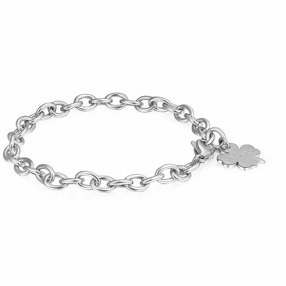 S’Agapõ Bracciale Happy Quadrifoglio Base