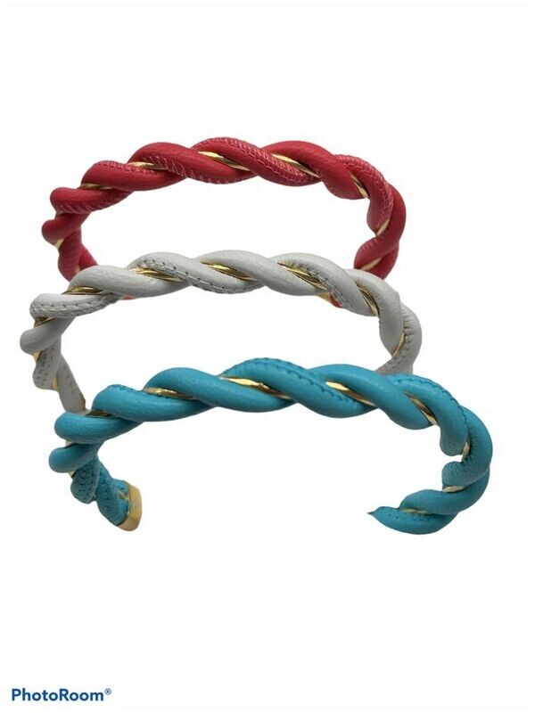 Bracciale Argento Pelle