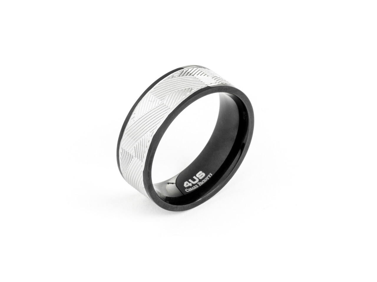 Cesare Paciotti 4 Us Anello Texture, Misura: 20