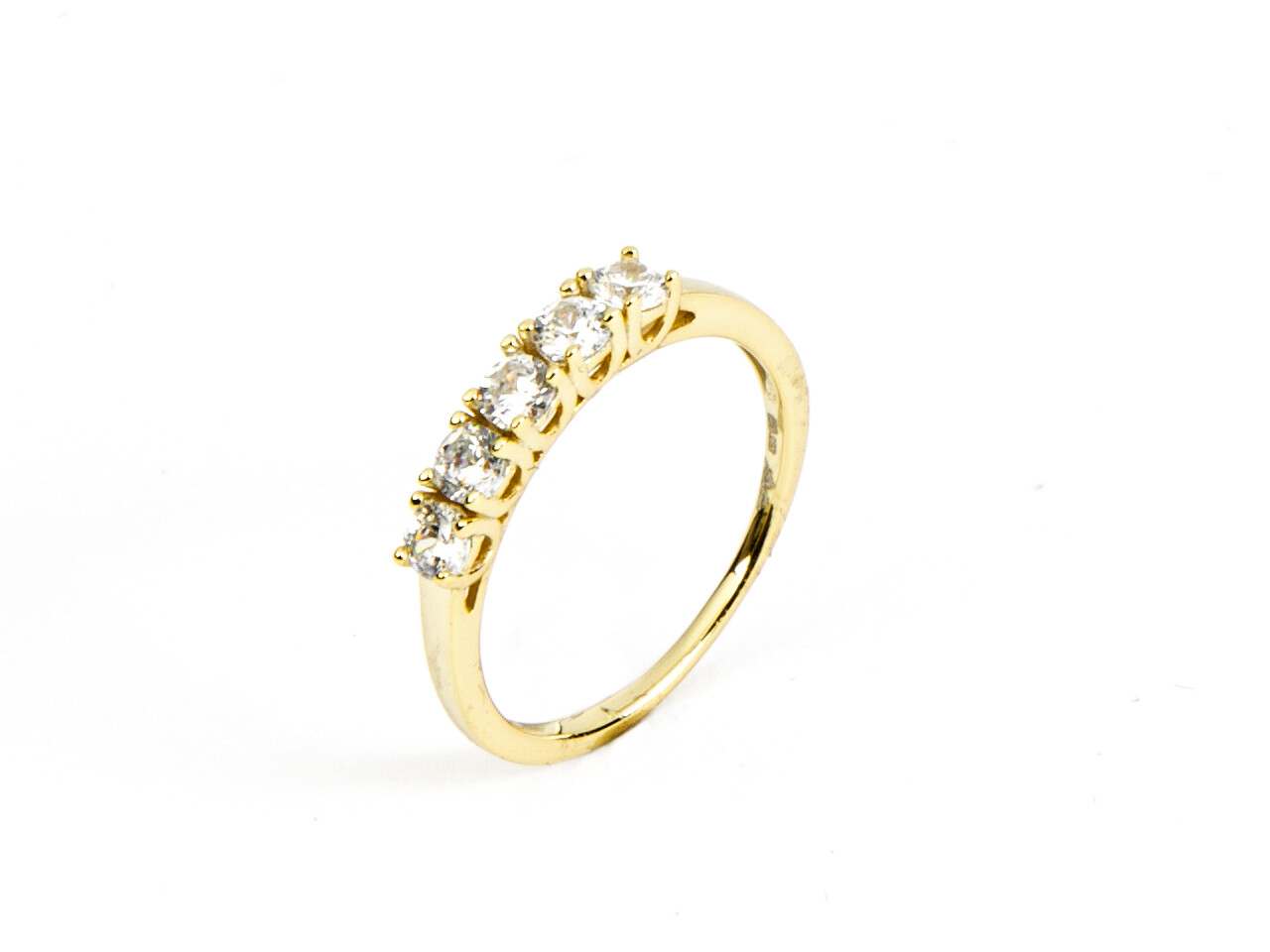 Cesare Paciotti For Us Anello Veretta 5 Pietre Gold 10
