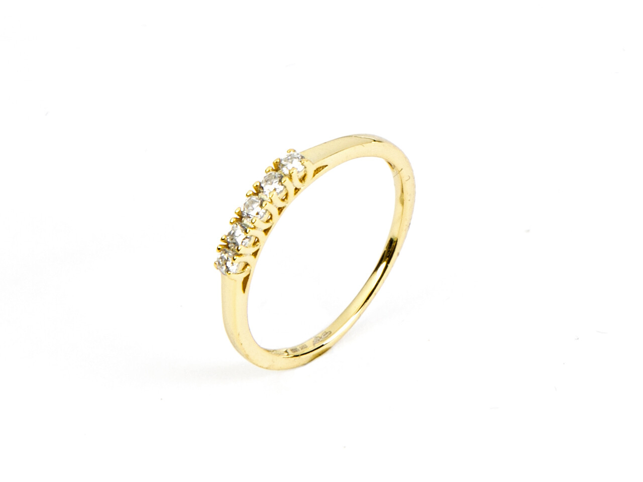 Cesare Paciotti For Us Anello Veretta 5 Pietre Gold 12