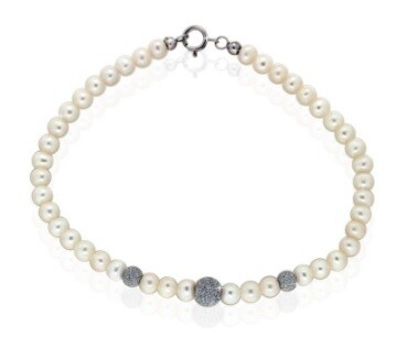 Armonie Bracciale Perle 4,5 e 5 e Sfere Zirconate