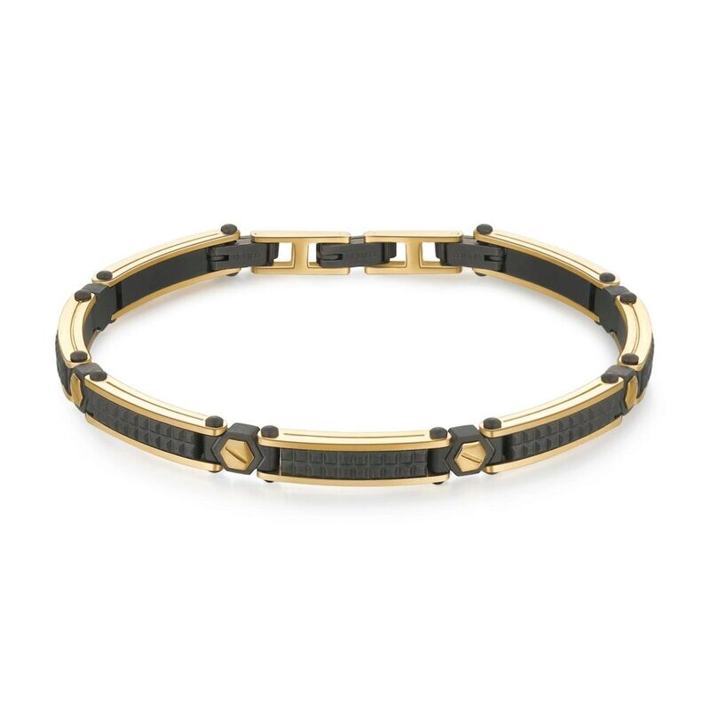 Brosway Bracciale Backliner Dorato e Nero