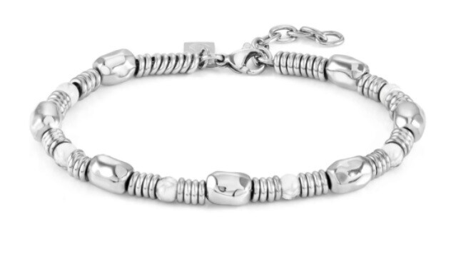NominatioN Bracciale Instinct Acciaio Lavorato Bianco