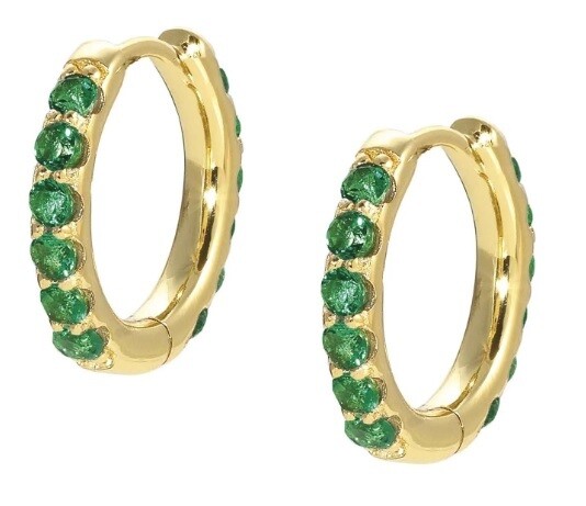 NominatioN Orecchini Lovelight Gold Pietre Verdi