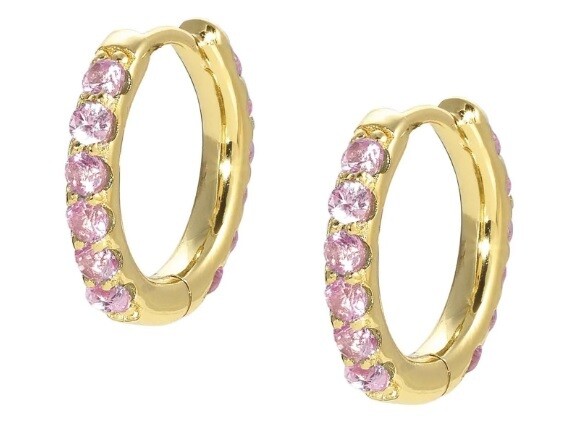 NominatioN Orecchini Lovelight Gold Pietre Rosa