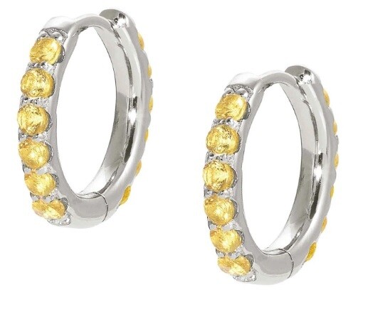 NominatioN Orecchini Lovelight Silver Pietre Gialle