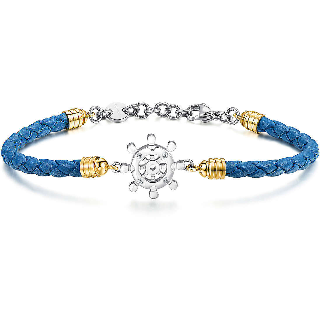 Brosway Bracciale Horizon Timone Pelle Blu