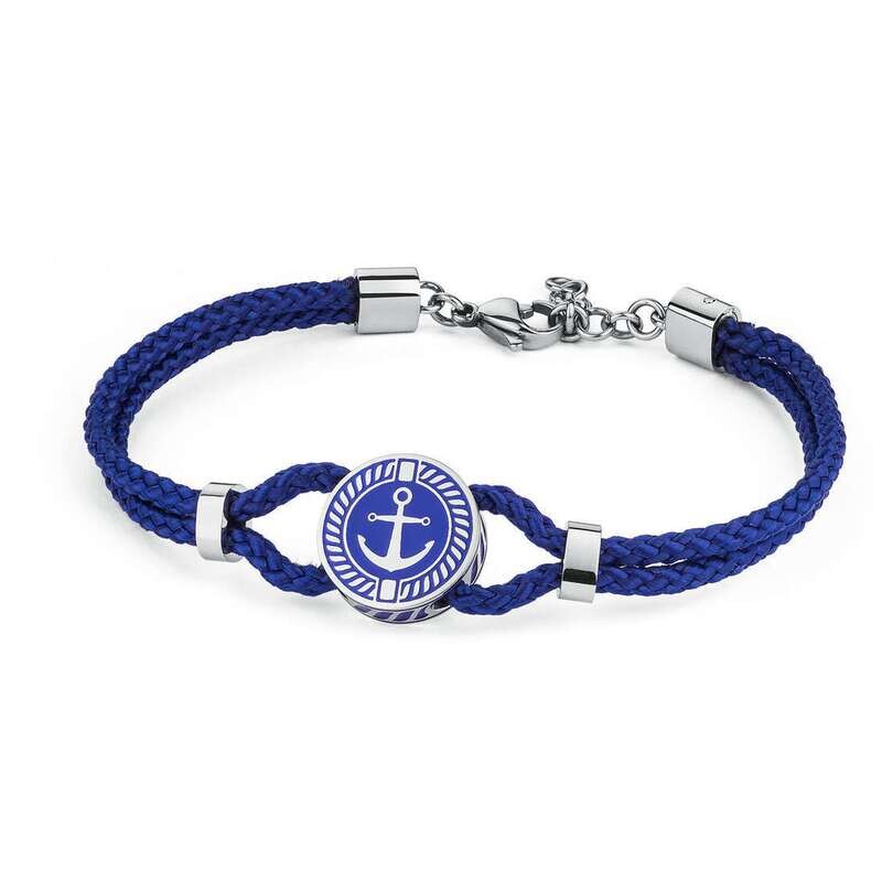 Brosway Bracciale Nautilus Corda Blu Timone