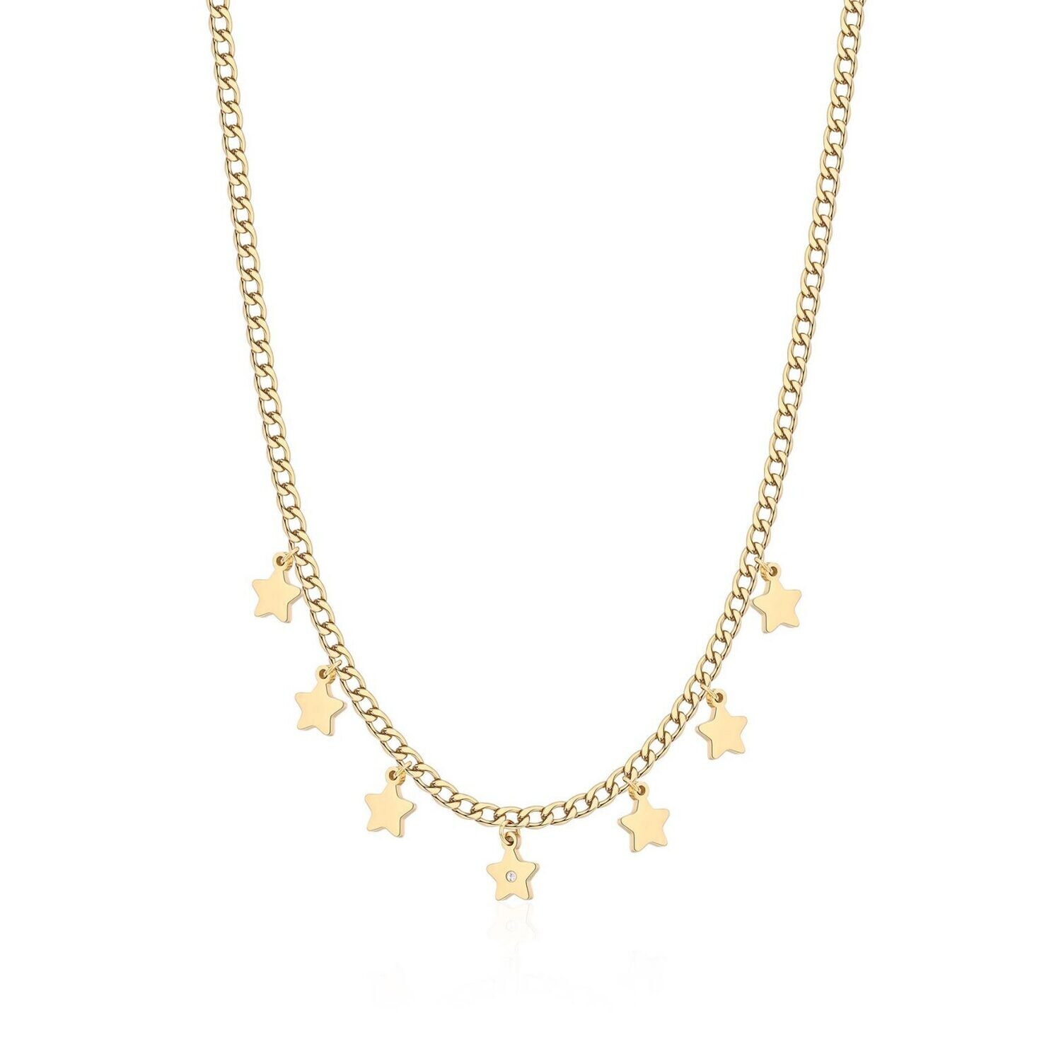 S’Agapõ Collana Message Gold Stelle