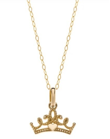 Disney Collana Oro Corona Principessa