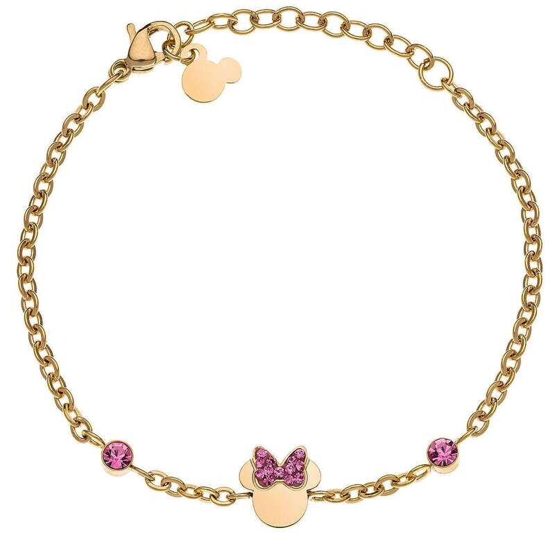 Disney Bracciale Minnie Giallo Fiocco Rosa