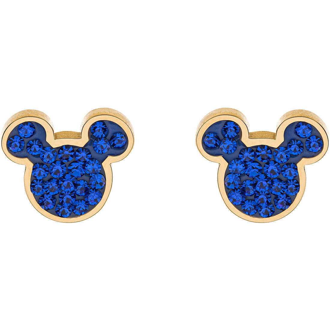 Disney Orecchini Topolino Gialli Pietre Blu