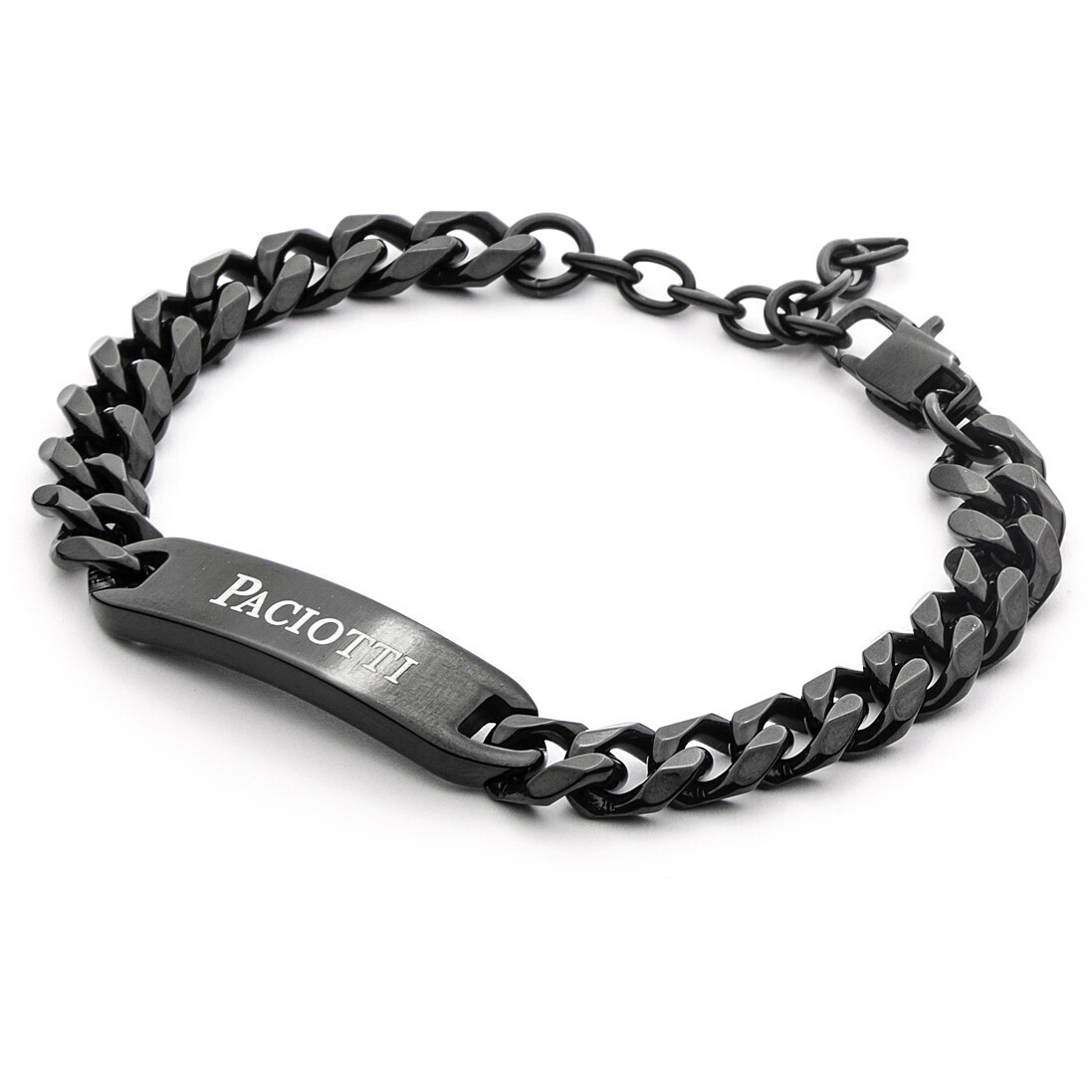 Cesare Paciotti 4Us Bracciale Placca Nero Grumetta