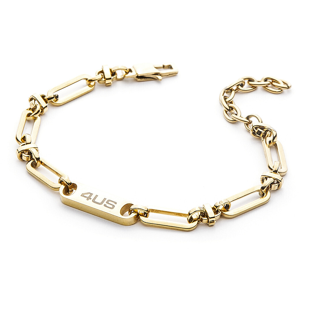 Cesare Paciotti 4Us Bracciale Dorato Maglie Lunghe