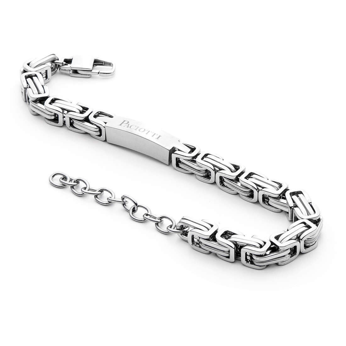 Cesare Paciotti 4Us Bracciale Silver Bizantina