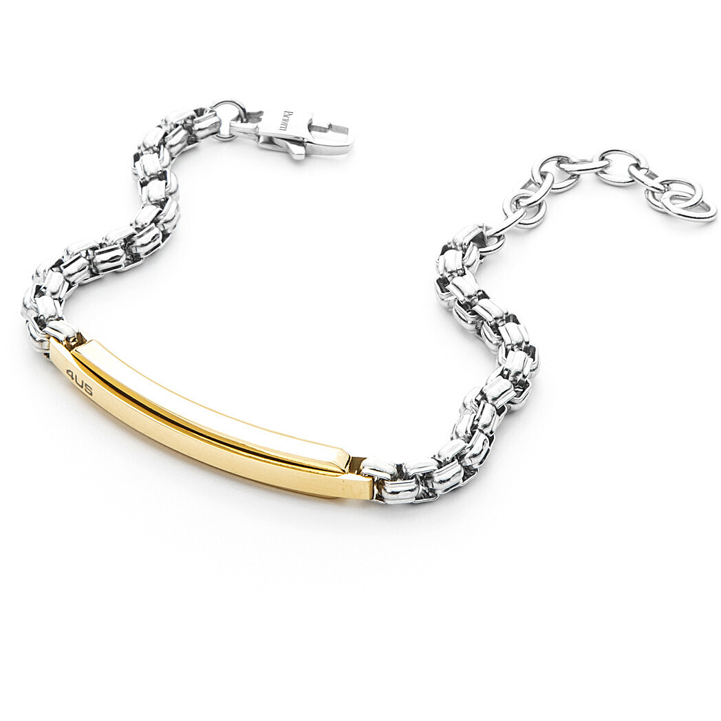 Cesare Paciotti 4Us Bracciale Rolò Silver Placca Dorata