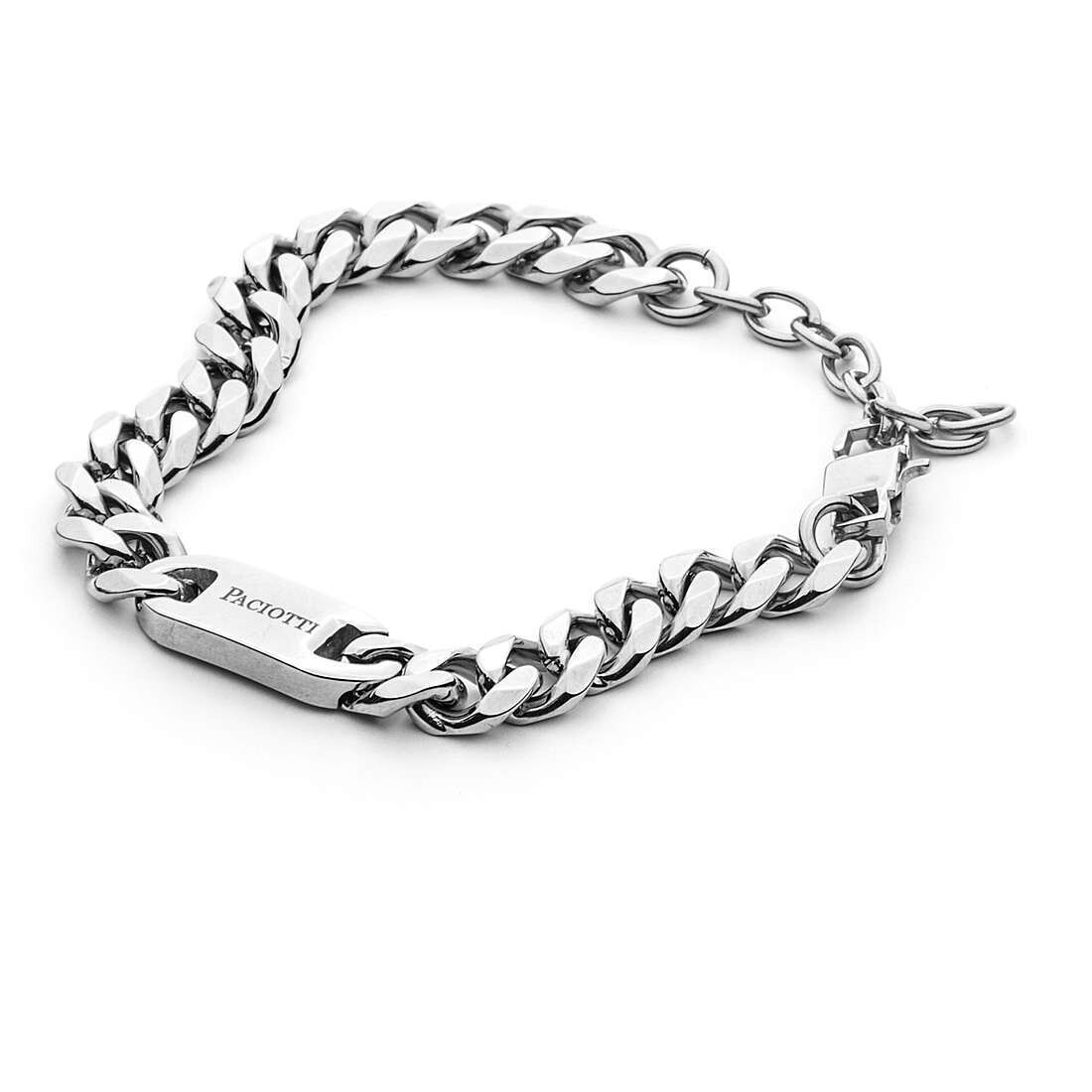 Cesare Paciotti 4Us Bracciale Grumetta Larga Silver