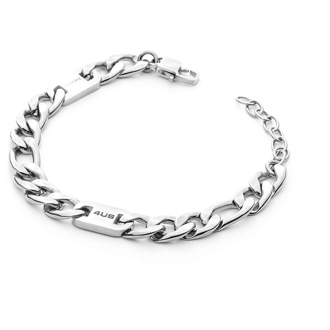 Cesare Paciotti 4Us Bracciale Figaro Larga Silver
