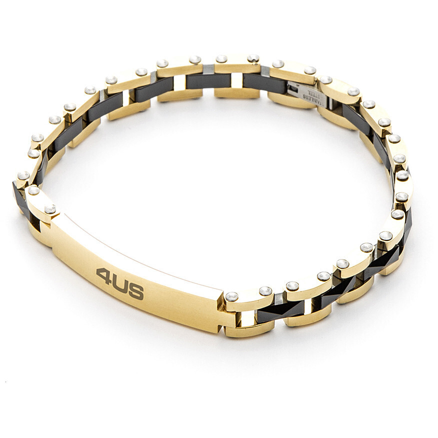 Cesare Paciotti 4Us Bracciale Dorato Nero
